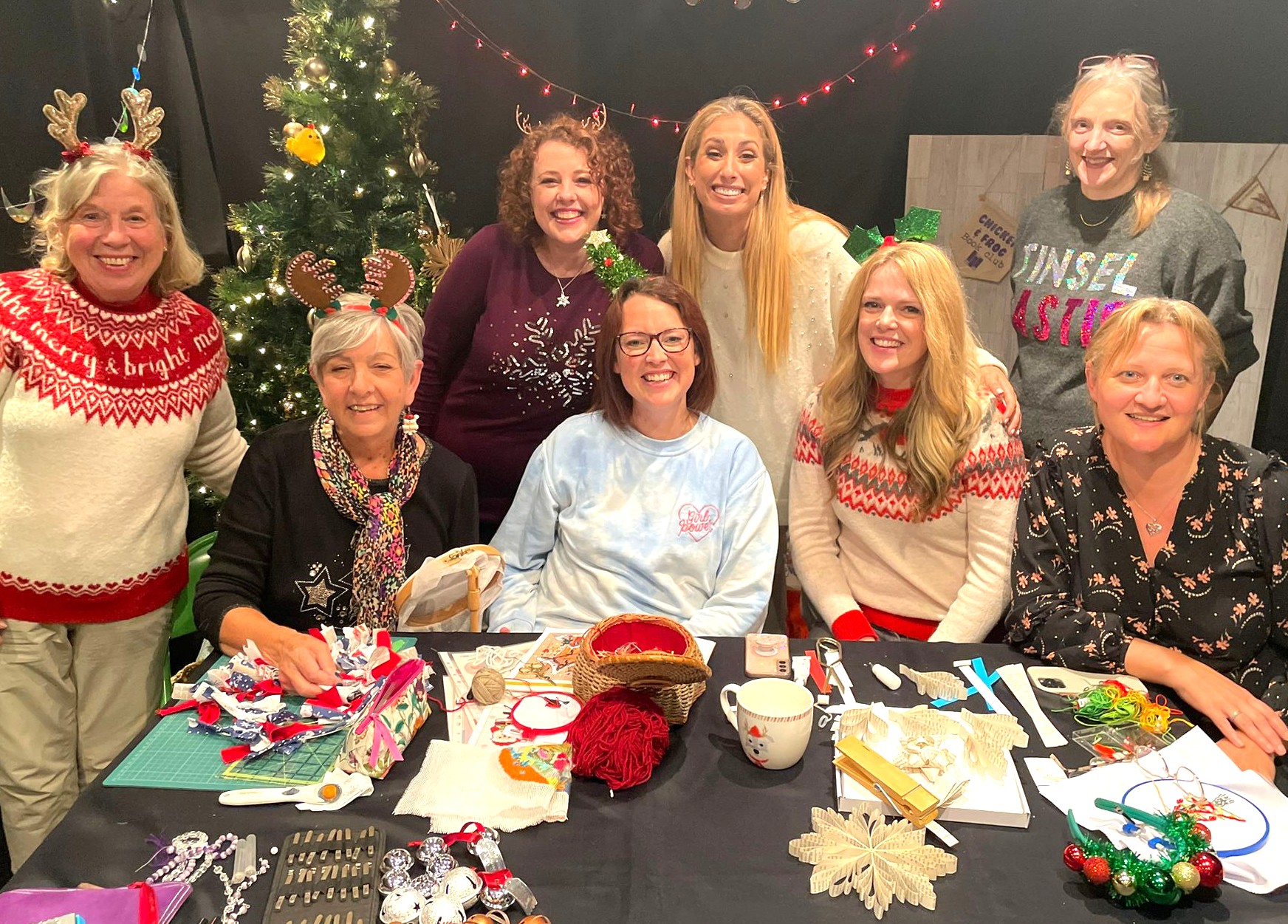 With the WI and Stacey Solomon on Stacey's Crafty Christmas